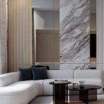 Binghatti Phantom luxury residential tower in Jumeirah Village Dubai spanning 39 floors with podium