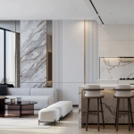 Binghatti Phantom luxury residential tower in Jumeirah Village Dubai spanning 39 floors with podium