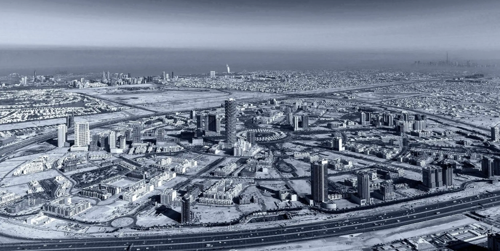 Luxury apartment exterior at Binghatti Apex in Jumeirah Village Circle, Dubai