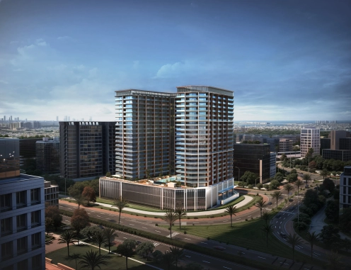 Binghatti Ghost Al Jaddaf luxury apartments with panoramic views and modern amenities.