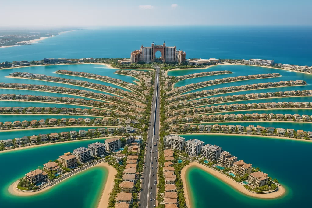 alm Jumeirah in 2025 with Atlantis resort and luxury waterfront villas